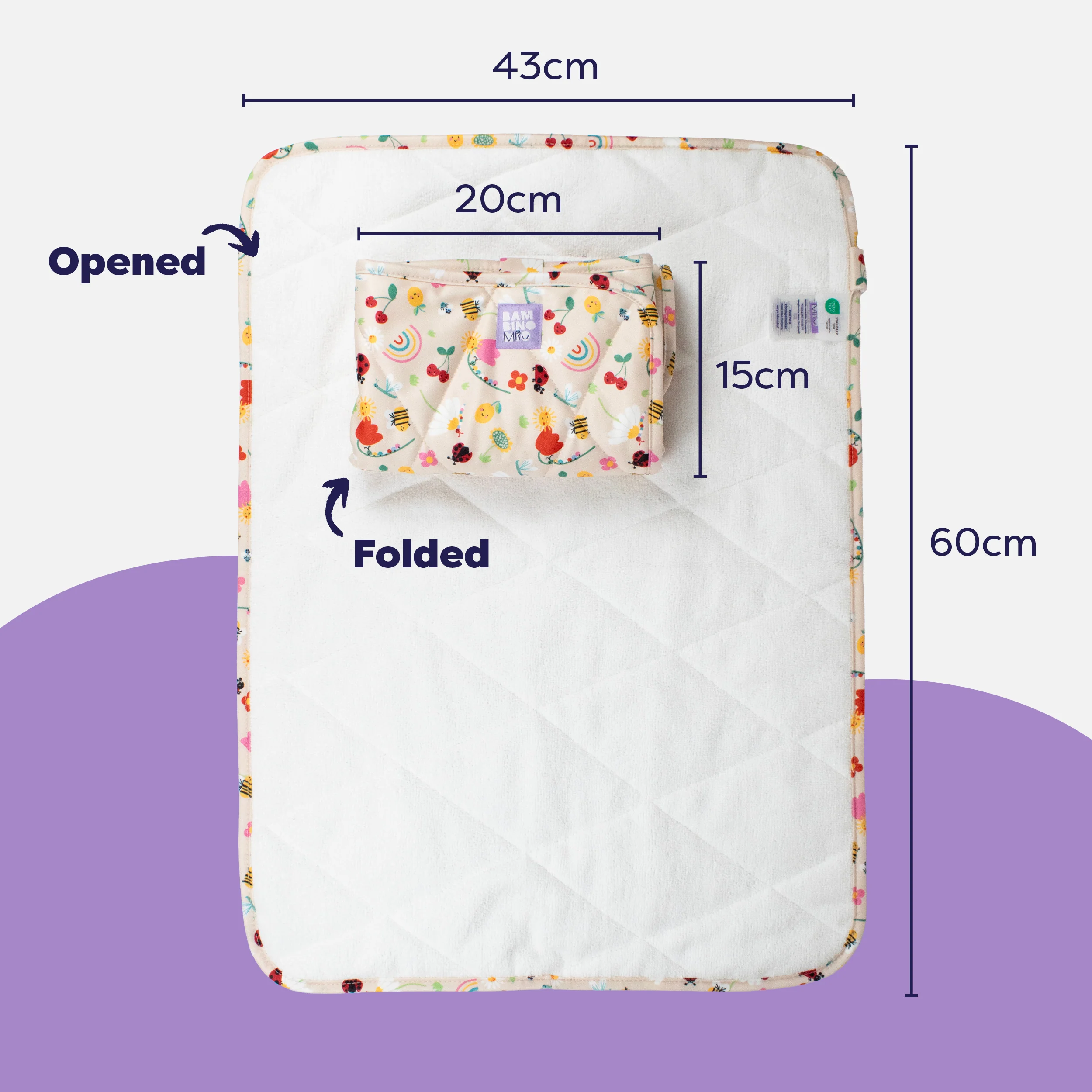 On-The-Move Baby Changing Mat in Sunshine Friends - Image 7