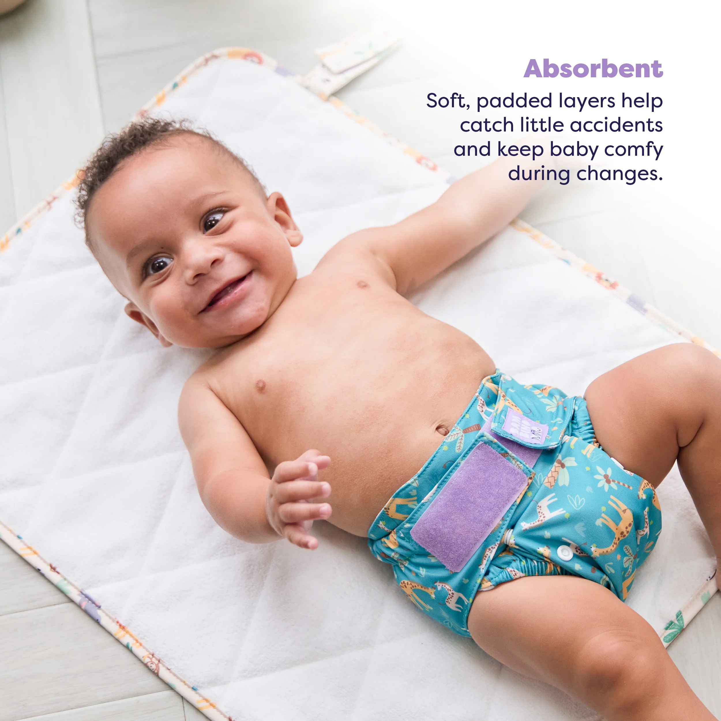 On-The-Move Baby Changing Mat in Safari Squad - Image 3