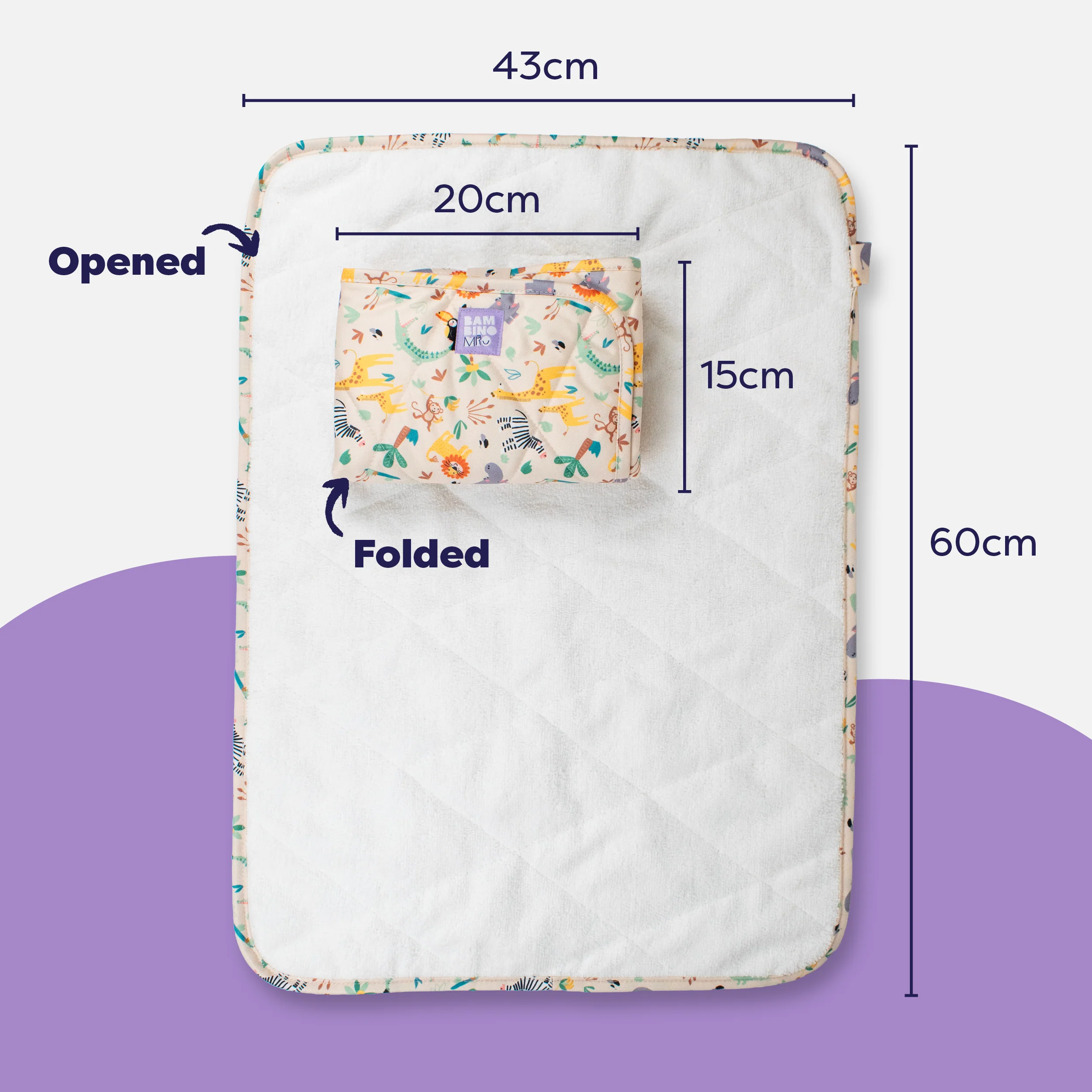 On-The-Move Baby Changing Mat in Safari Squad - Image 7
