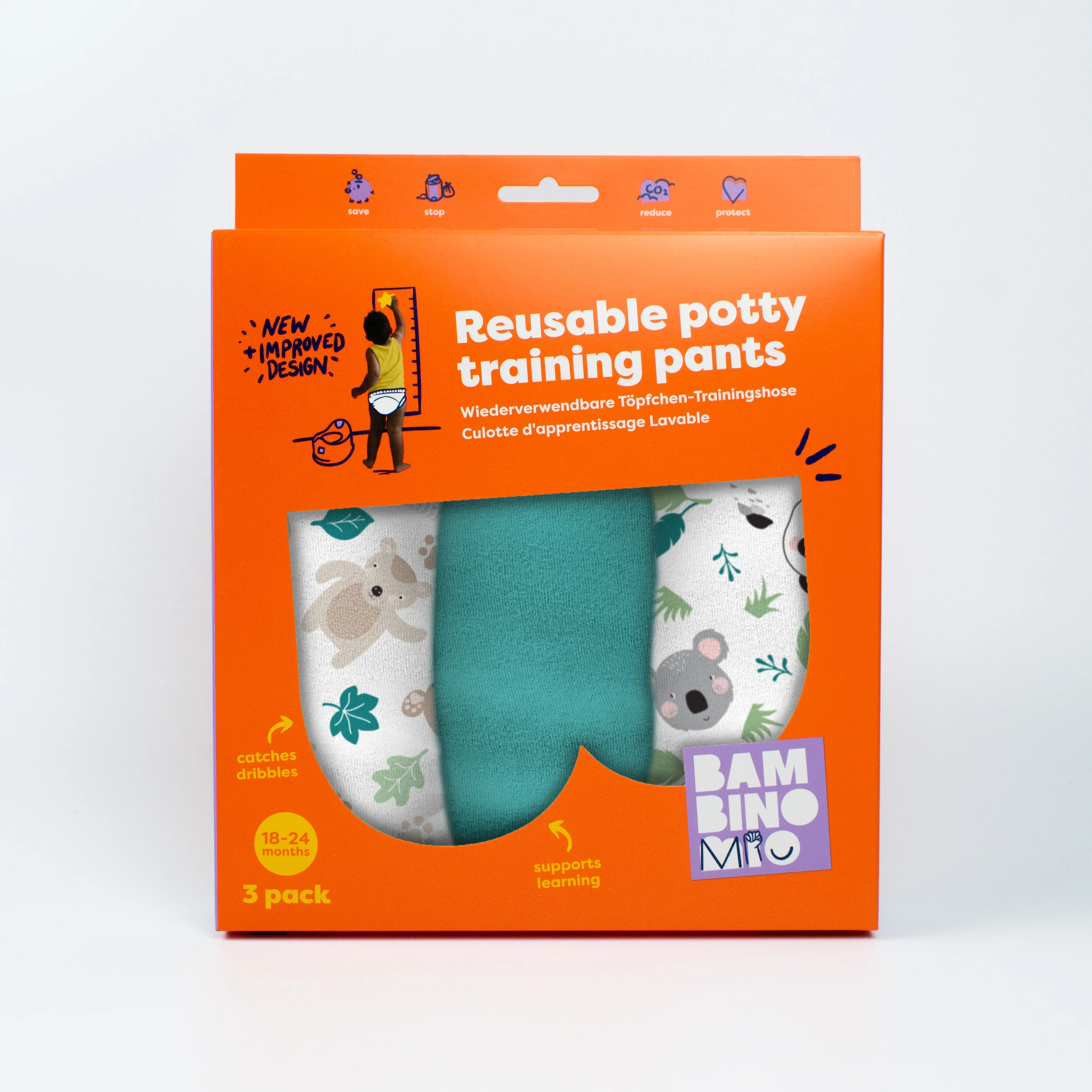 NEW: Reusable Potty Training Pants 3 Pack in Beary Cute - Elite - Image 8