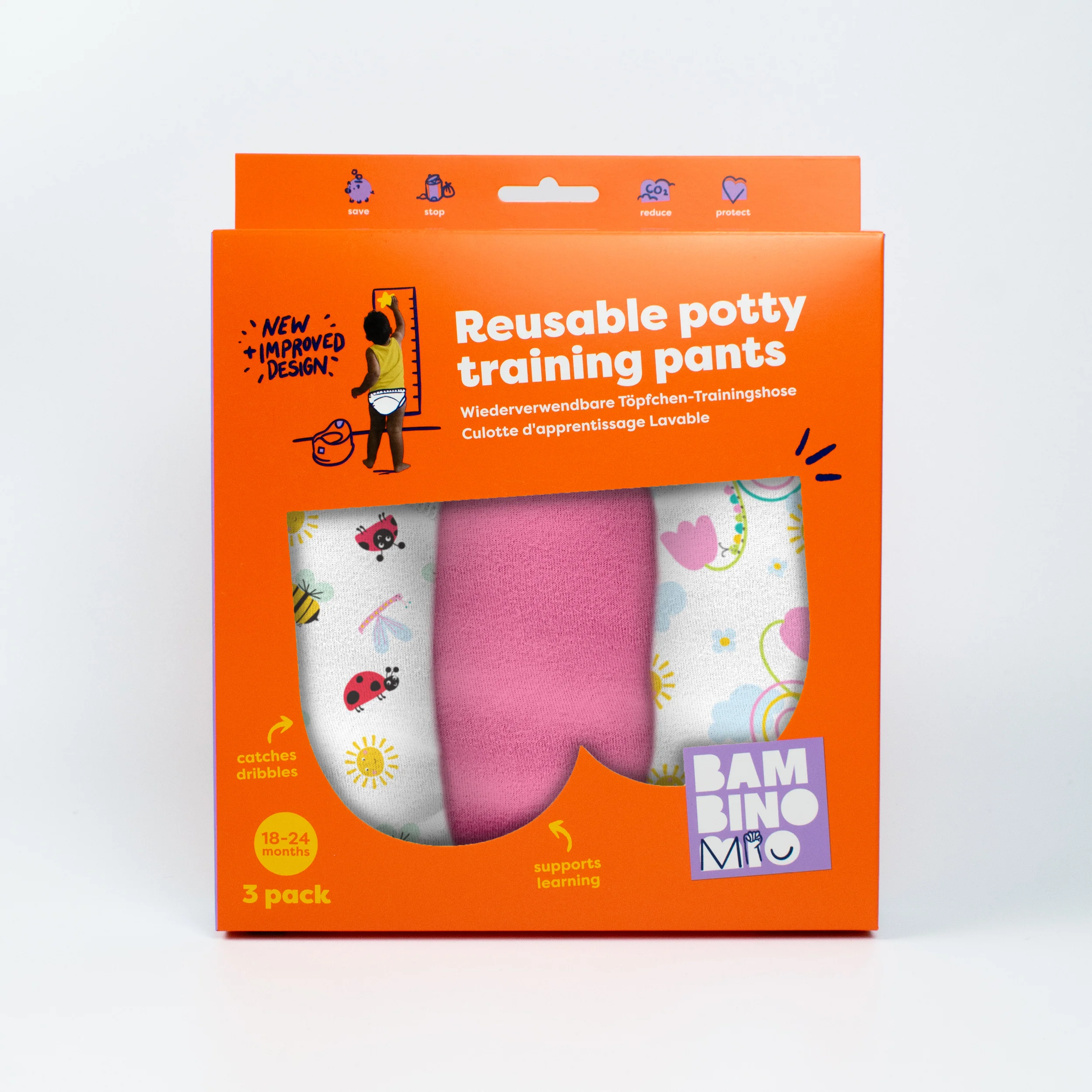 NEW: Reusable Potty Training Pants 3 Pack in Garden Party - Elite - Image 8