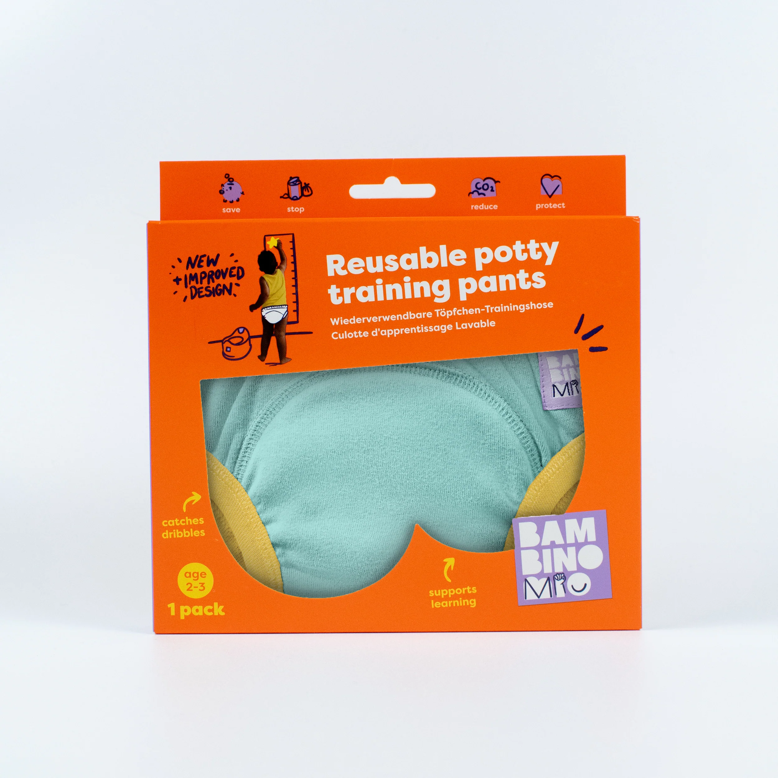 NEW: Reusable Potty Training Pants in Aqua - Elite - Image 8