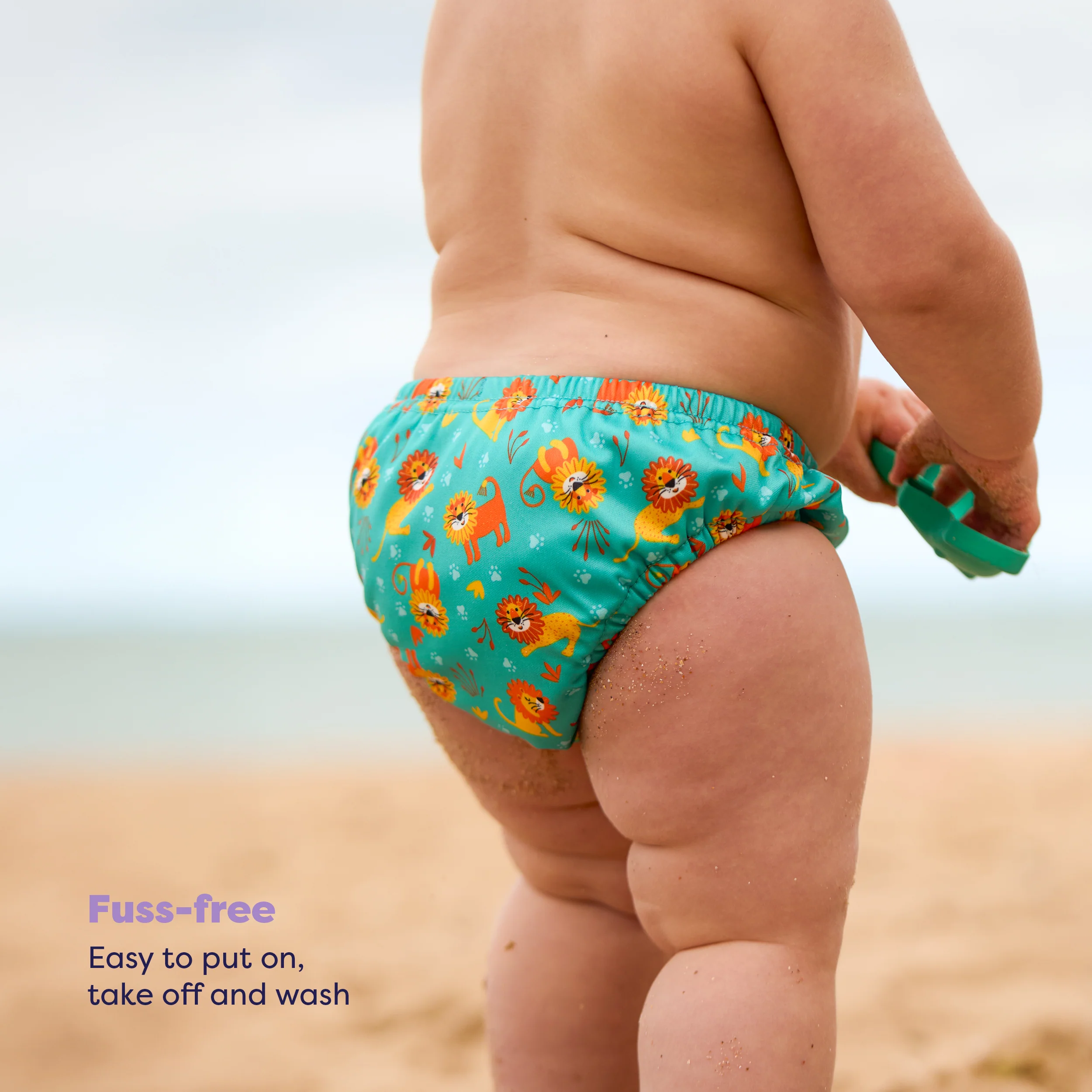 Reusable Swim Diaper in Cool Cats - Image 4