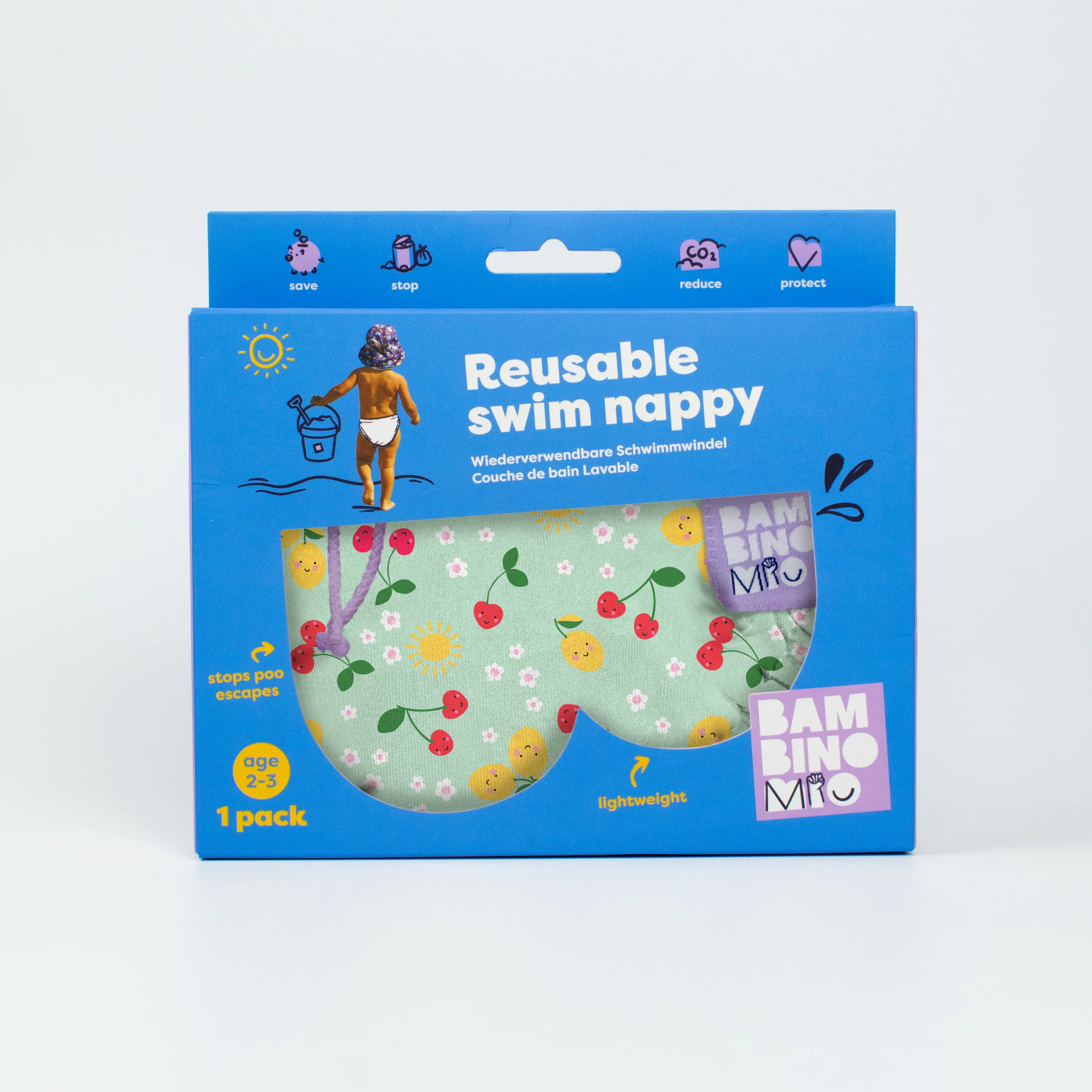 Reusable Swim Diaper in Juicy Fruit - Image 8
