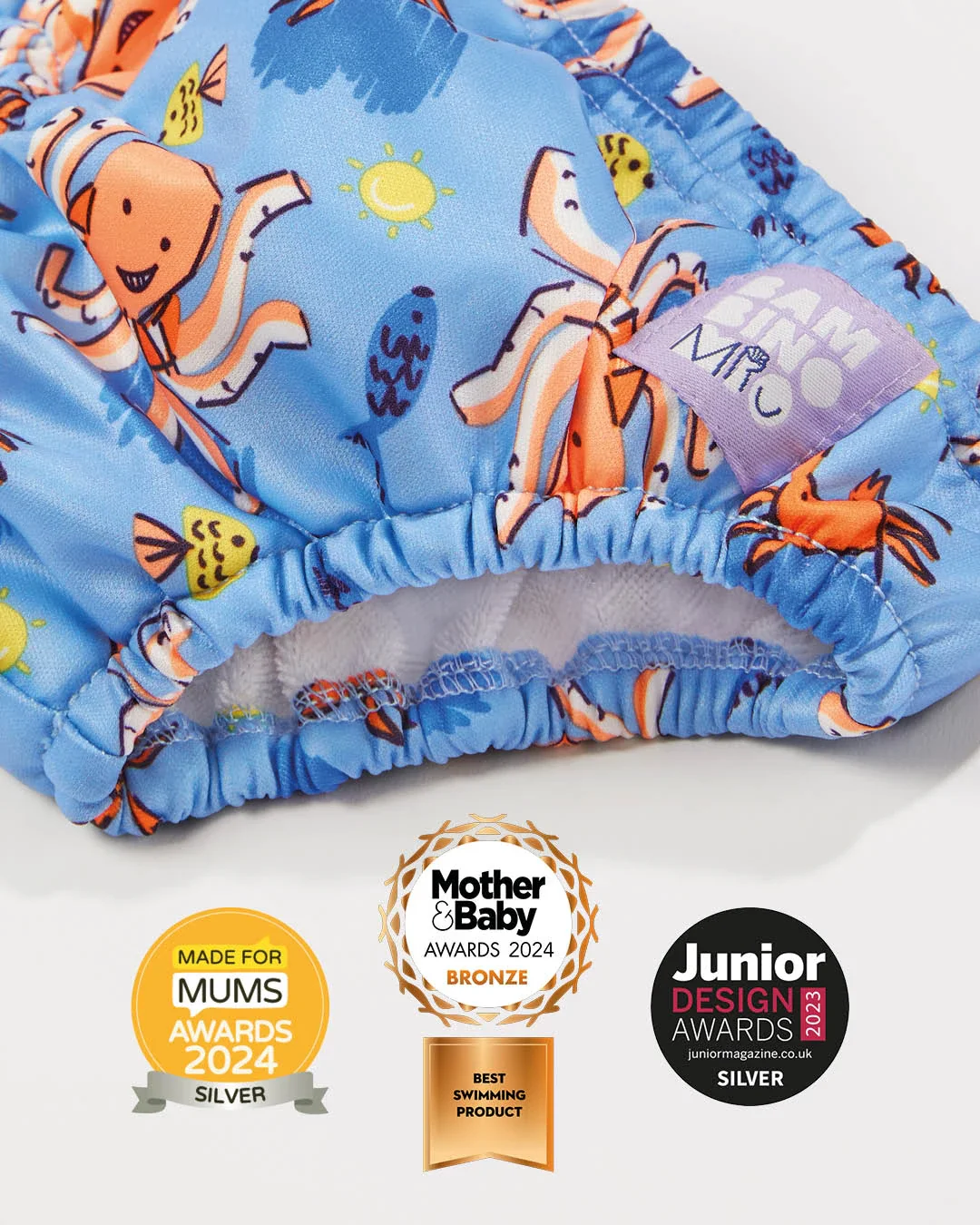 Reusable Swim Ready 3 Piece Set in Sand Squad - Image 3