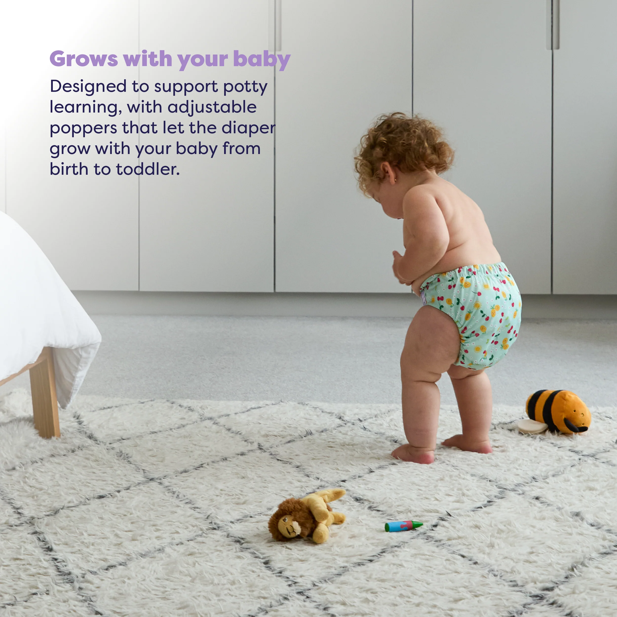 Revolutionary Reusable Diaper in Juicy Fruit - Image 4