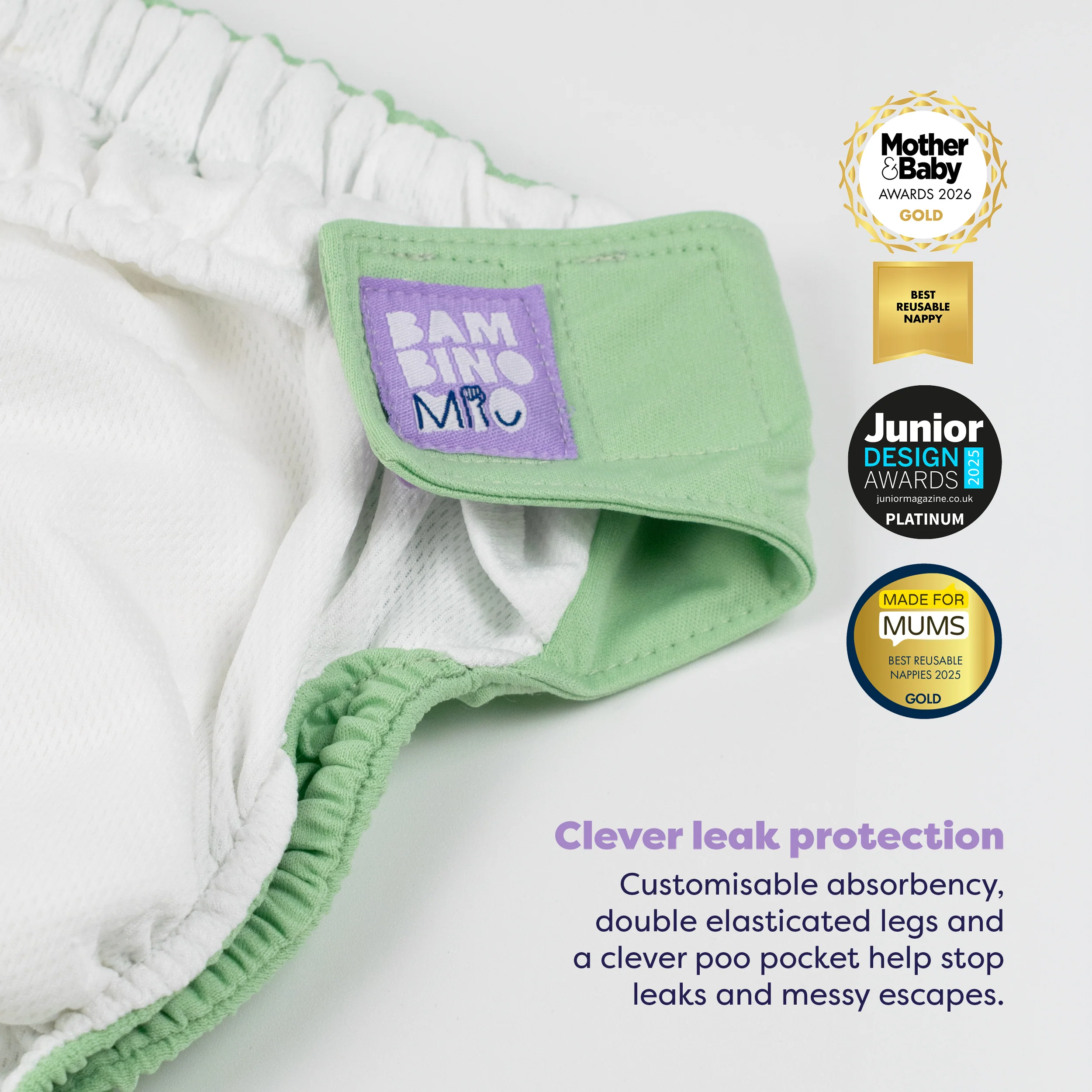 Revolutionary Try-Me-Trio Reusable Diaper Bundle in Wild Life - Image 3