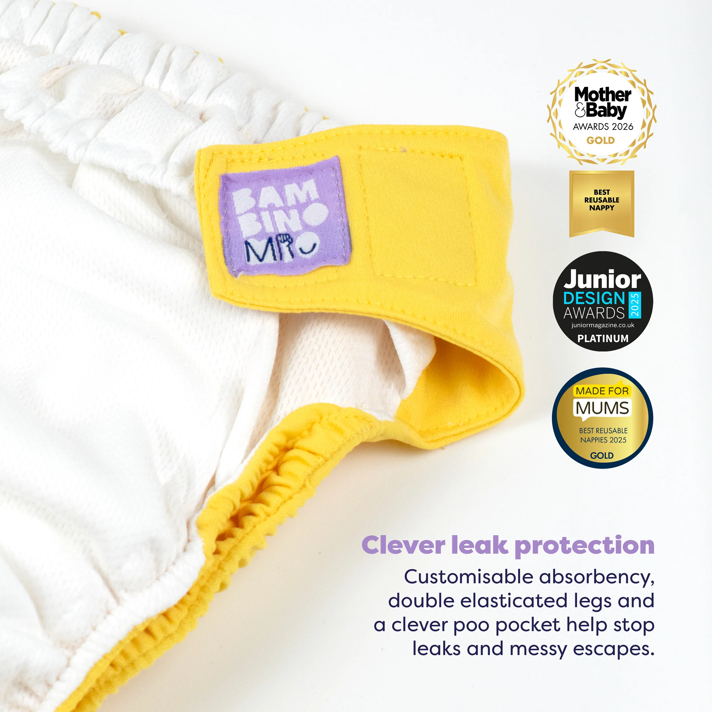 The Essentials Reusable Diaper Bundle in Wildlife + Pastels - Image 3