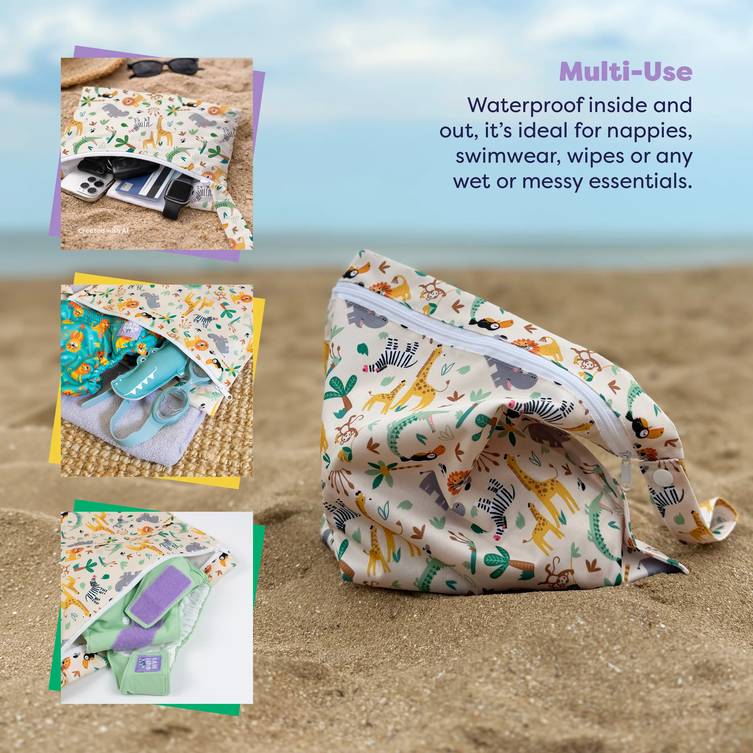 The Everything Reusable Diaper Bundle in Wild Life - Image 8
