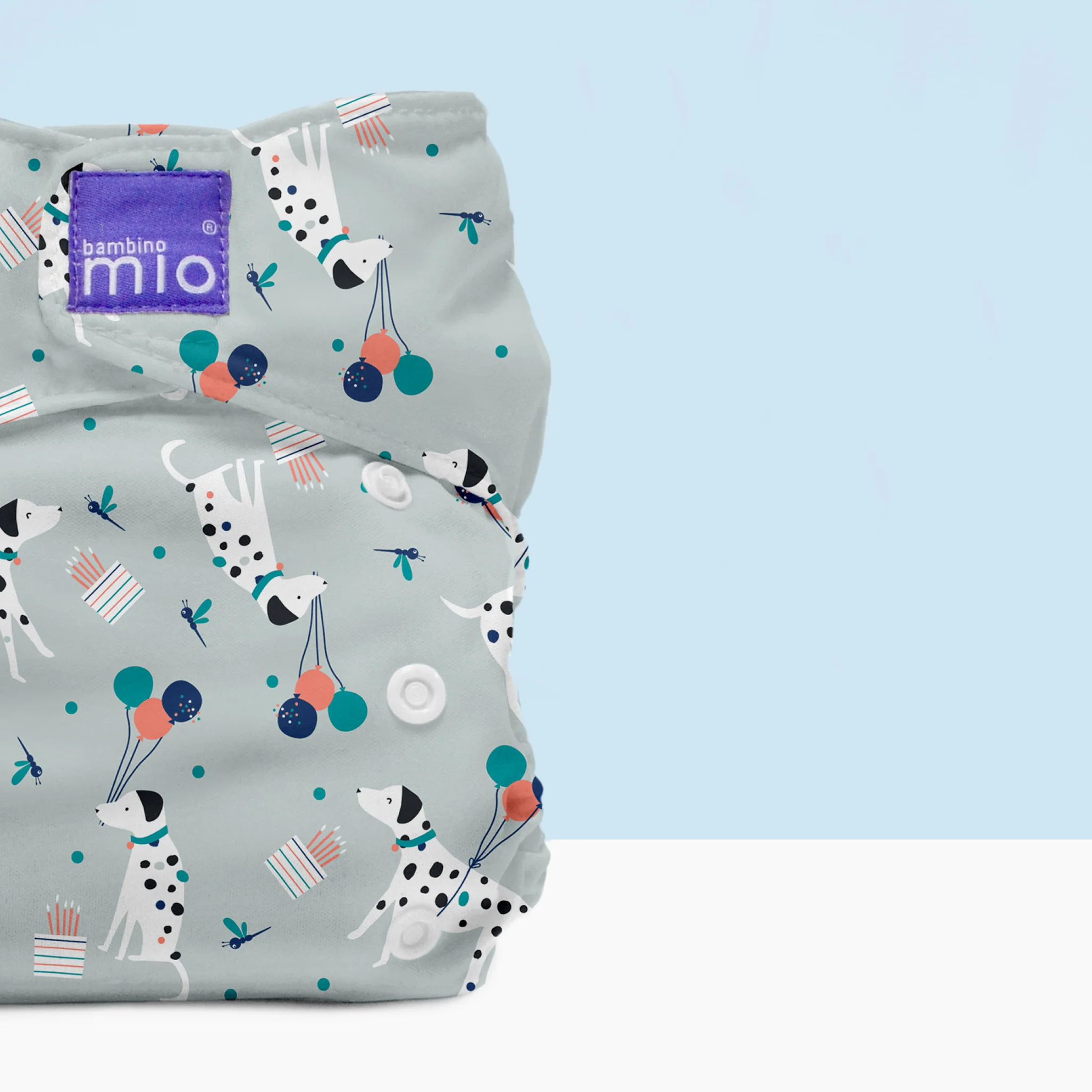 The Miosolo Classic Reusable Diaper in Puppy Party - Image 3