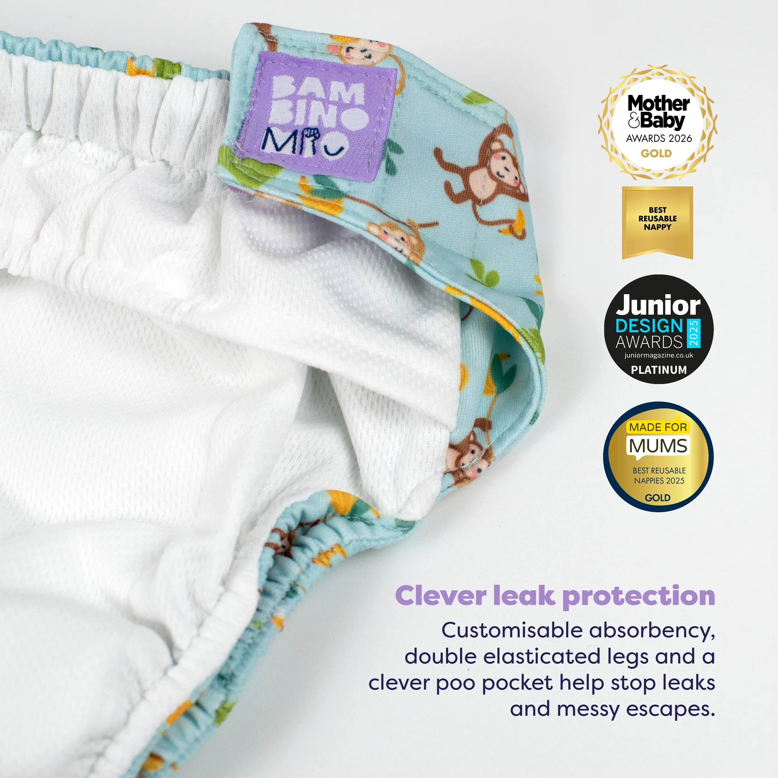 The Newborn Reusable Diaper Starter Bundle in Wild Life - Image 3