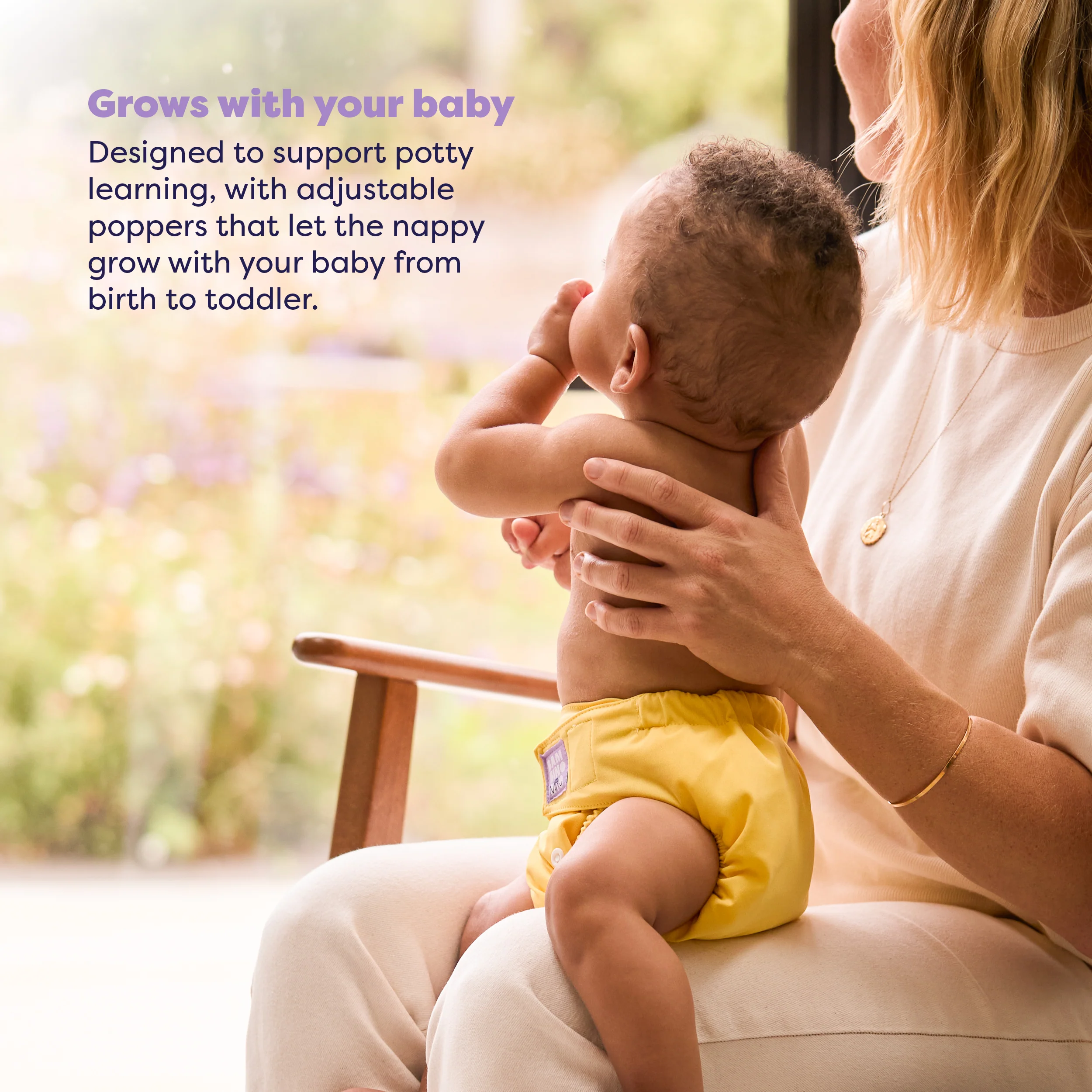 The Nighttime Reusable Diaper  Bundle in Garden Party - Image 4