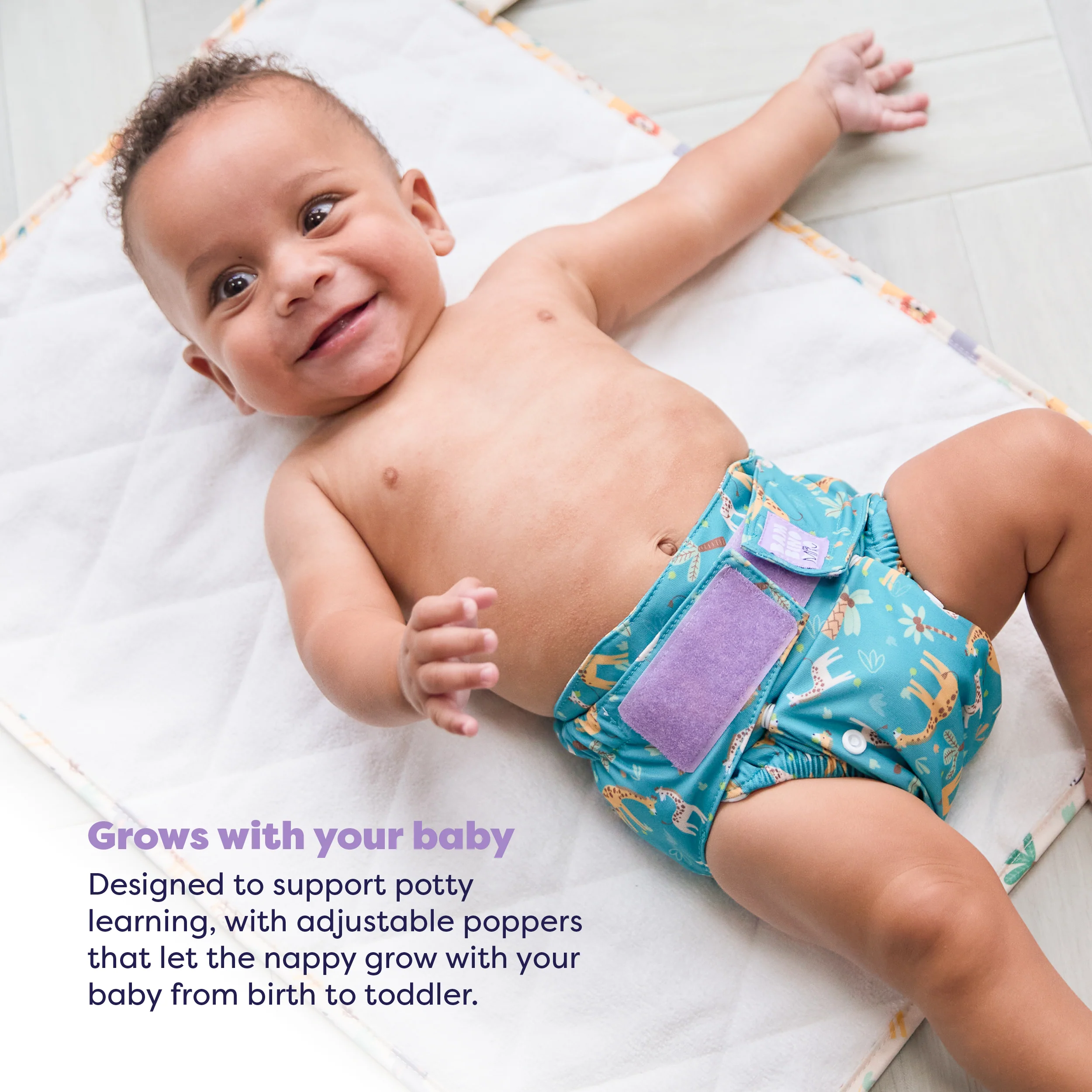 The Nighttime Reusable Diaper Bundle in Wild Life - Image 4