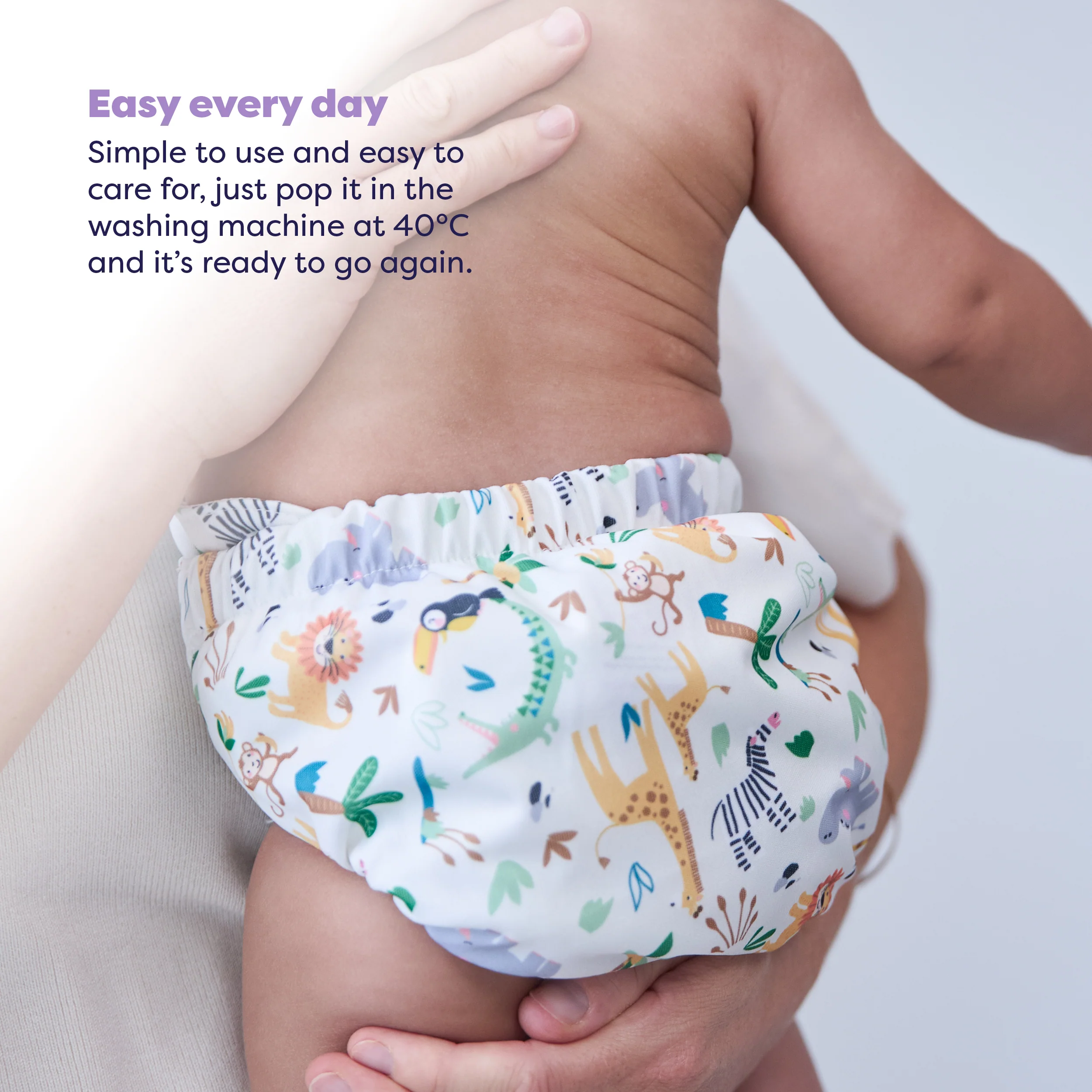 The Nighttime Reusable Diaper Bundle in Wild Life - Image 5