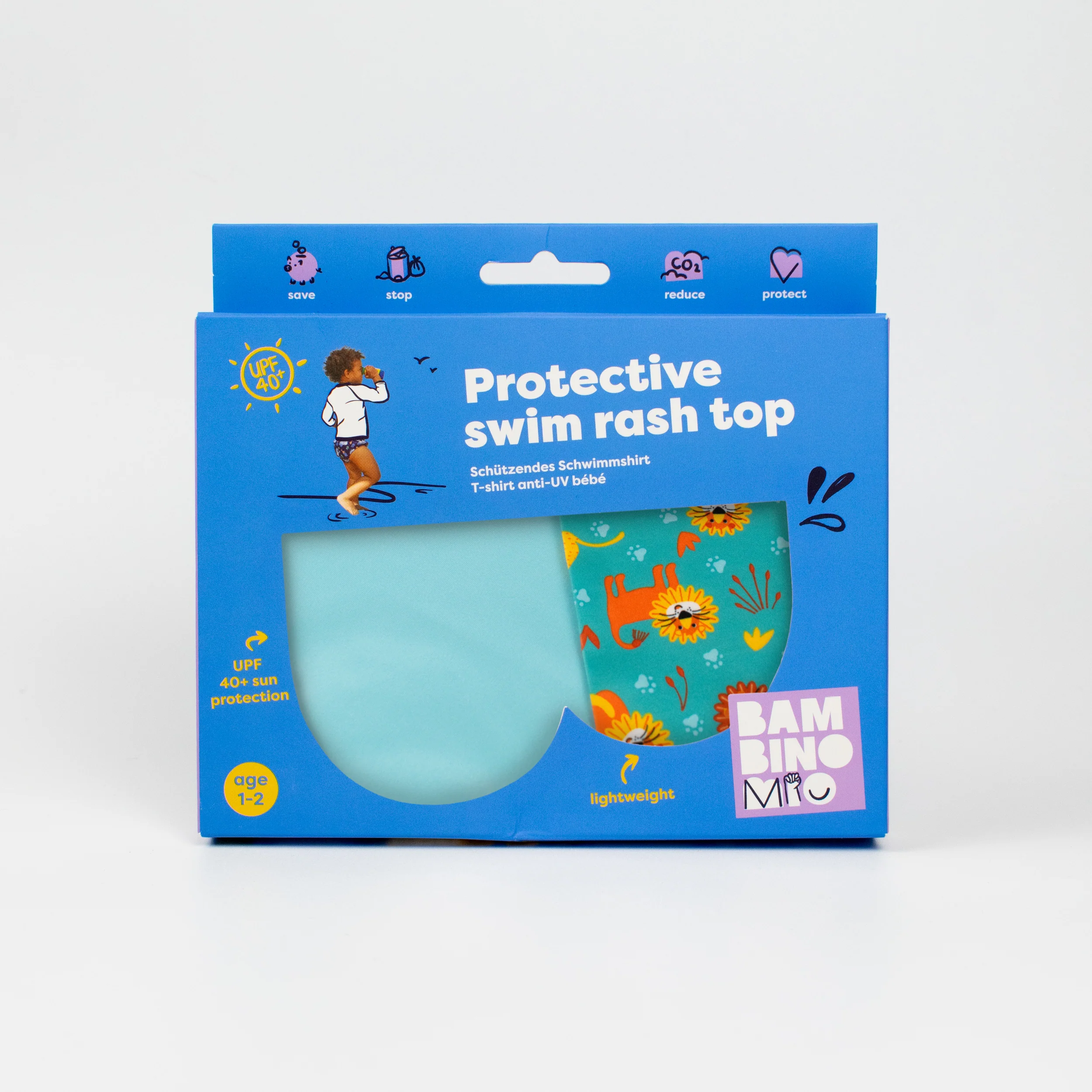 UPF 40+ Soft and Gentle Protective Beach Rash Vest in Cool Cats - Image 7